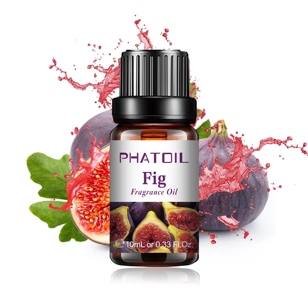 PHATOIL 10ml Strawberry Fragrance Oil Fruit Perfume Making Coconut Tangerine Mango Passion Fruit Watermelon Lemon Fig Aroma Oil