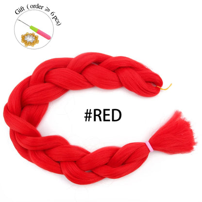 Super Long 165G 200cm Hair Synthetic Jumbo Braiding Hair Extension Heat Resistant Fiber African Ombre Jumbo Braid Hair Women