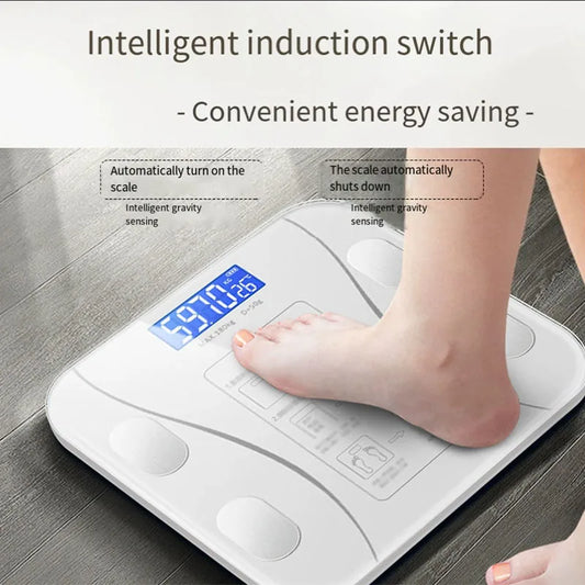 Body fat scales for weight loss, precise intelligent weighing and measuring fat electronic scales for men and women, Bluetooth