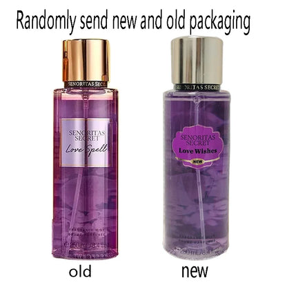 Body Spray Women's  Fragrance Floral and Fruit Tone Lasting Fragrance Thailand's 250ml