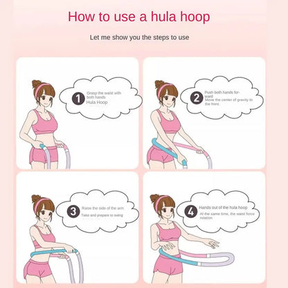 without Harming Waist Sports Hoop Waist Trainer Adjustable Slimming Belly Weight Loss Circle Burn Fat Soft