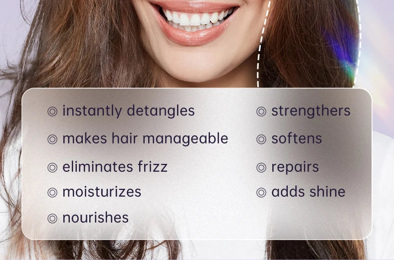 Leave-in Conditioner Coconut Oil Smoothing Spray Anti Frizz Moisturizing Hair Mask Dry Damage Treatment Cream  Hair Care PURC