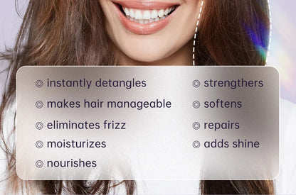 Leave-in Conditioner Coconut Oil Smoothing Spray Anti Frizz Moisturizing Hair Mask Dry Damage Treatment Cream  Hair Care PURC