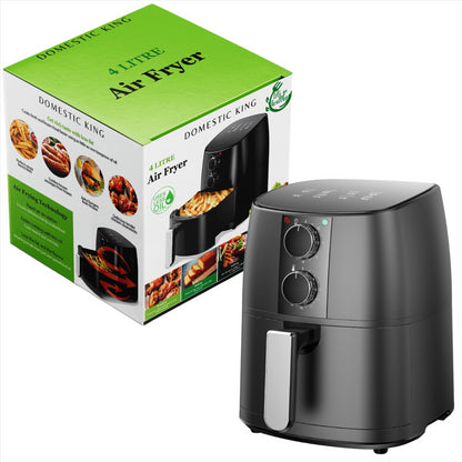 Domestic King 4L Air Fryer With Free Recipe Book- DK18056