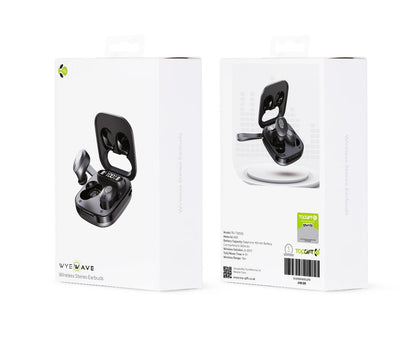 WYEWAVE Black Stereo Wireless Earbuds