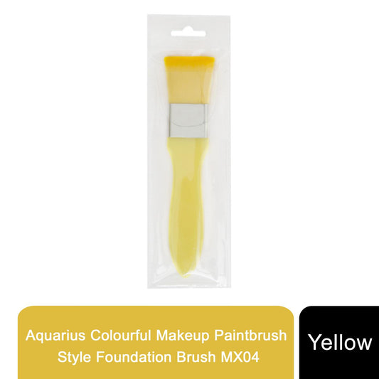 Envie Colourful Makeup Paintbrush Style Foundation Brush MX04, Yellow