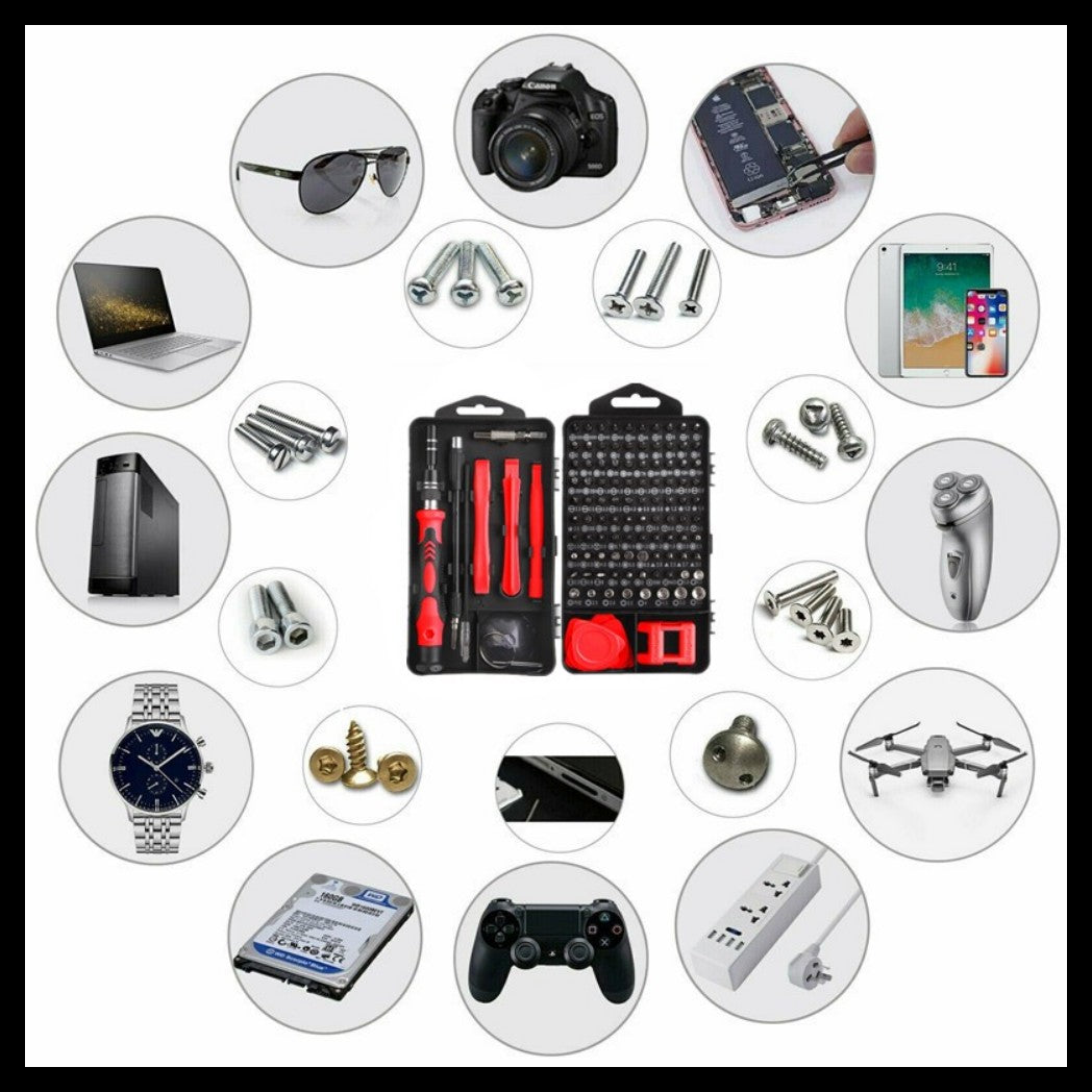 122 in 1 Magnetic Precision Screwdriver Set PC Phone Electronics Repair Tool Kit