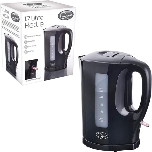 Quest 1.7l Jug Kettle Black- 35109