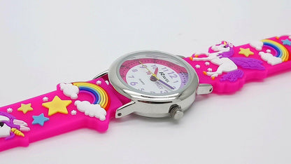 Ravel Children Girls 3D Cartoon Time Teacher Watch Unicorn R1513.79