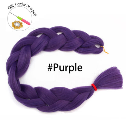 Super Long 165G 200cm Hair Synthetic Jumbo Braiding Hair Extension Heat Resistant Fiber African Ombre Jumbo Braid Hair Women