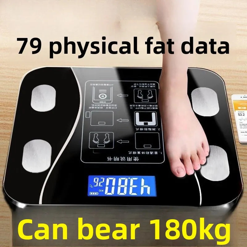 Digital Scale Professional Electronic Weight Loss Bluetooth Smarts Body Fat Analyzer with High Precision Mobile App