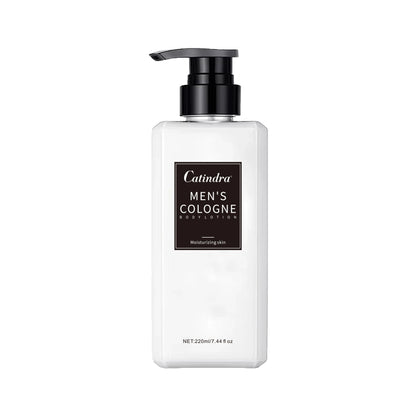 Catindra Men‘s Cologne Body Lotion Moisturizes Skin Smooth Prevent Dryness Roughness Body Lotion Comes with Perfume Flavor