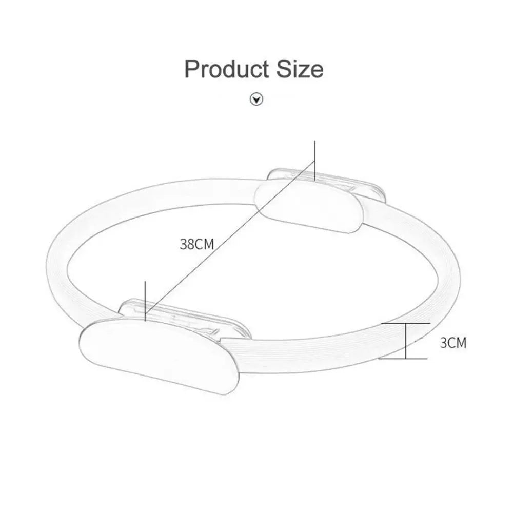 38cm Women Lose Weight Workout Sports Keep Fit Equipment Home Workout Pilates Ring Magic Circle Fitness Circles Yoga Circles