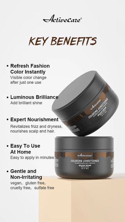 hair coloring Conditioner-Semi Permanent Hair Color dye conditioner&color refresher Natural & Color-Treated Hair, Moisturizing