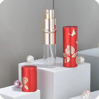 Luxury 10ml Glass Perfume Bottle Metal Perfum Bottles Empty Atomizer Glass Spray Botle Refillable Vials