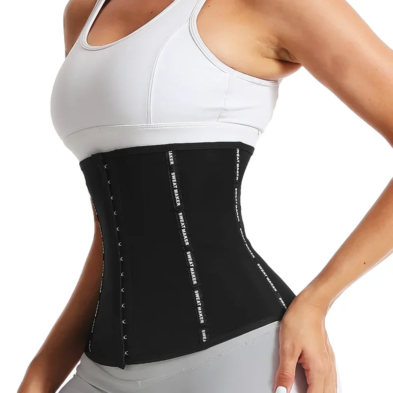 Women Abdominal Fat Burning Waistband Wrap Waist Training Sheath Sports Weight Loss Sweat Wicking Corset Sauna Suits Shaper Faja