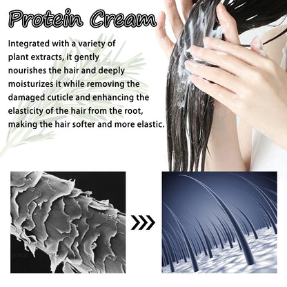 Leave-In Keratin Conditioner Reducing Cruly Nourish Dryness Keep Smoothing Repair Damaged Scalp Treatment Hair Moisturizing Mask