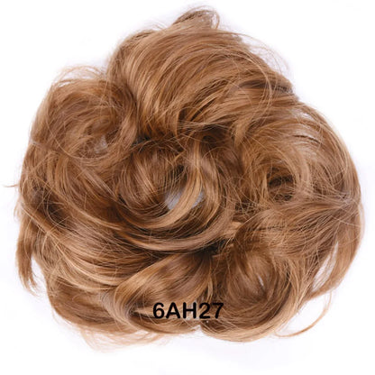Jeedou Messy Bun Chignon Donut Hair Pad Elastic Hair Rope Rubber Band Synthetic Hairpiece Hair Accessories for Women