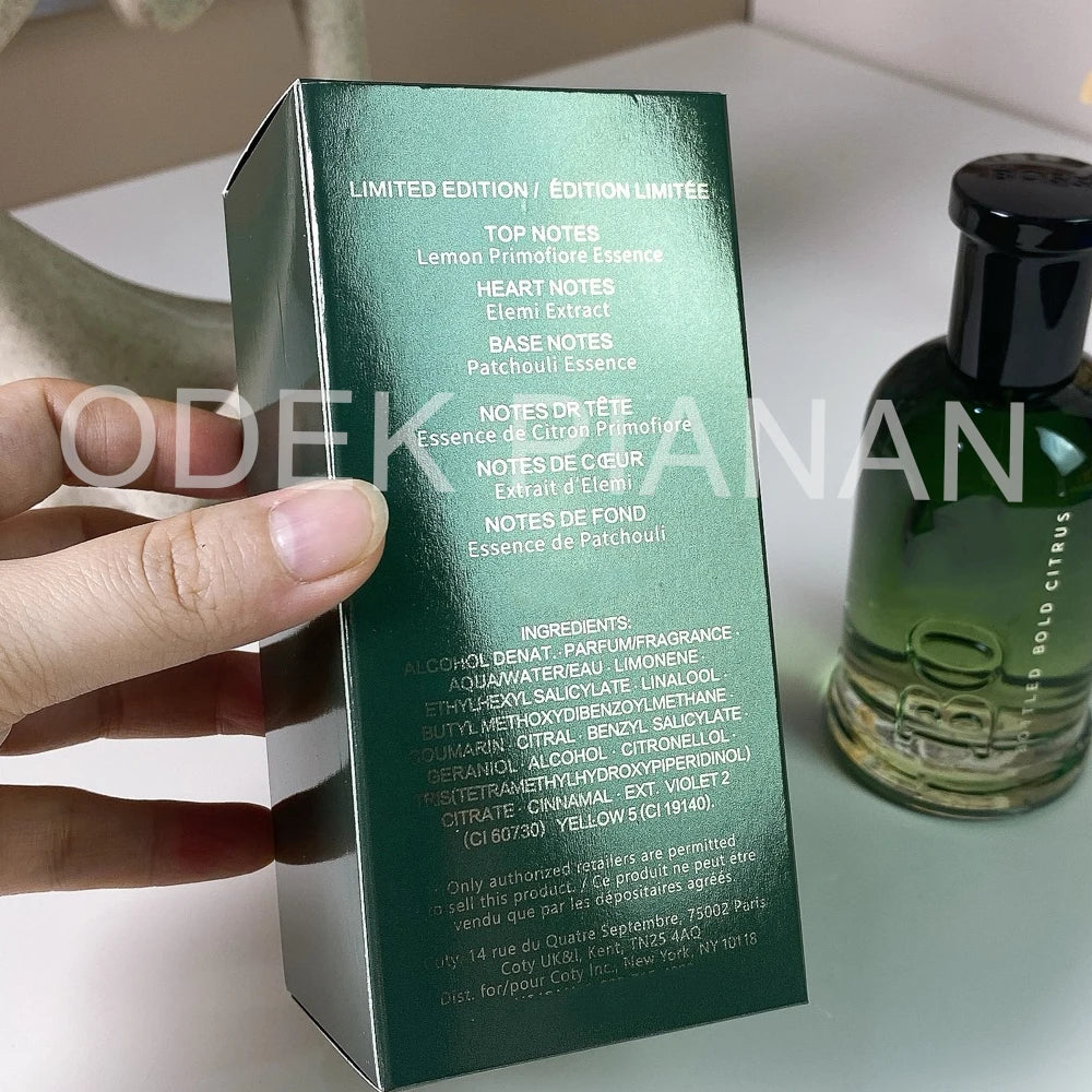 100ml Quality Brand Glass Bottled Men Confidence Citrus Perfume Lasting Woody Pheromone Men Balminess Body Spray Perfum