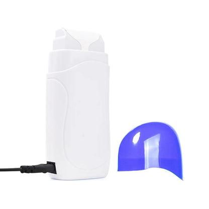 Honey Epilatory Waxing Kit Depilatory Roll on Wax Heater Machine with Refillable Wax Cream&100PCS Waxing Papers For Hair Removal