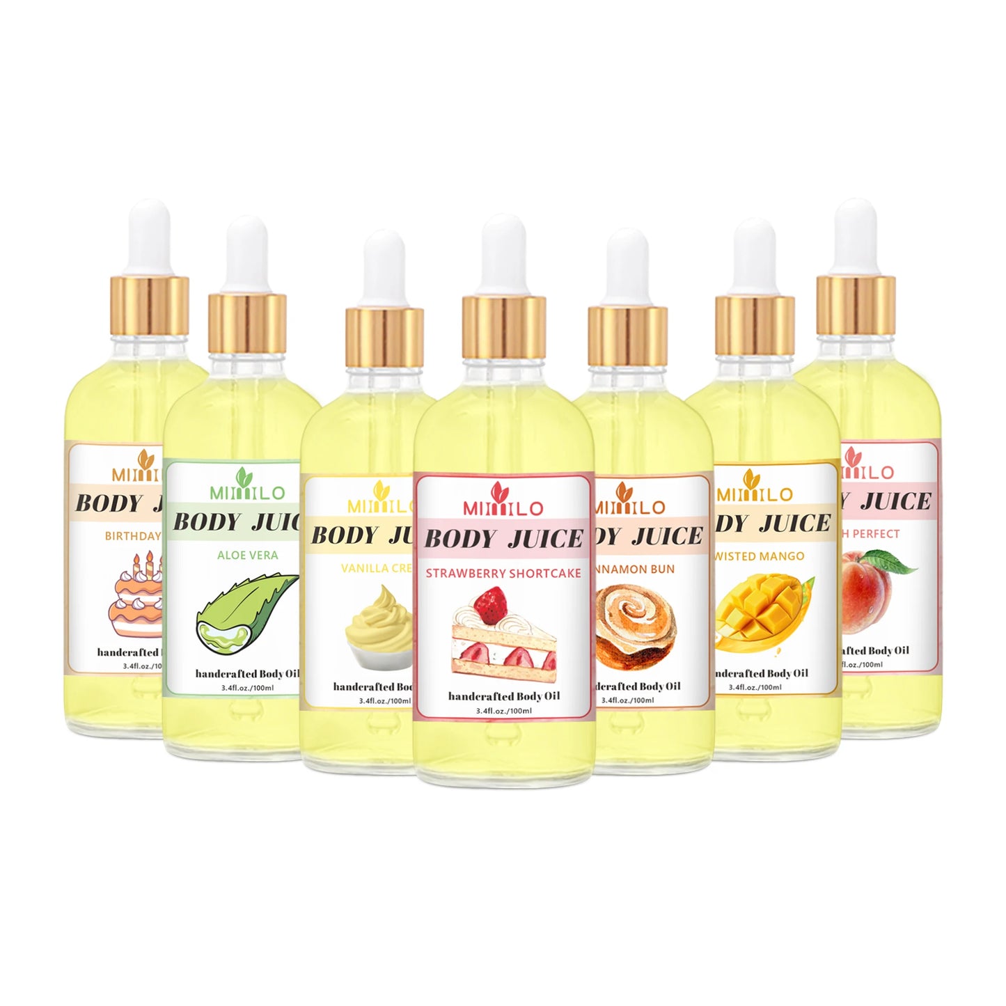 100ml Sweet Fragrance Body Oil Multiple Delightful Scents Moisturizing Nourishing Skin Care Lightweight Non Greasy Fast Absorbin