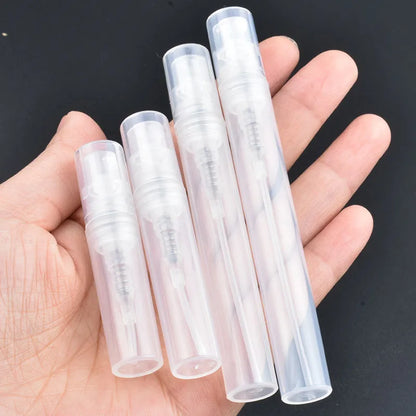 50pcs/lot 2ml 3ml 5ml Mini Plastic Spray Perfume Bottle Refillable Oil Bottles Atomizer Mini Protable Cosmetics Container