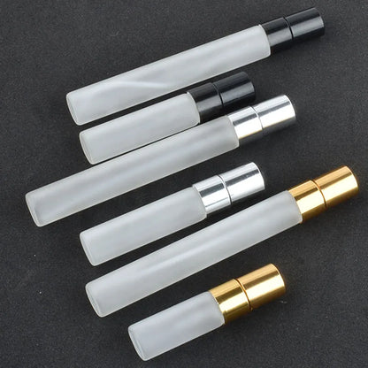 20PCS/LOT 3ML 5ML 10ML Mini Portable Colorful Glass Perfume Bottle With Aluminum Atomizer Empty Cosmetic Containers For Travel