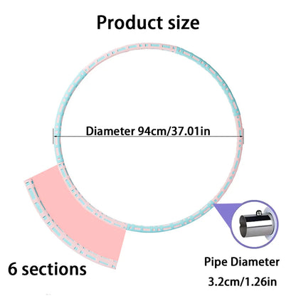Fitness Yoga Loop Weight Loss Circle Weighted Hoop Waist Exercise Slimming Sport Hoop Massage Bodybuilding Gym Shape Thin Waist