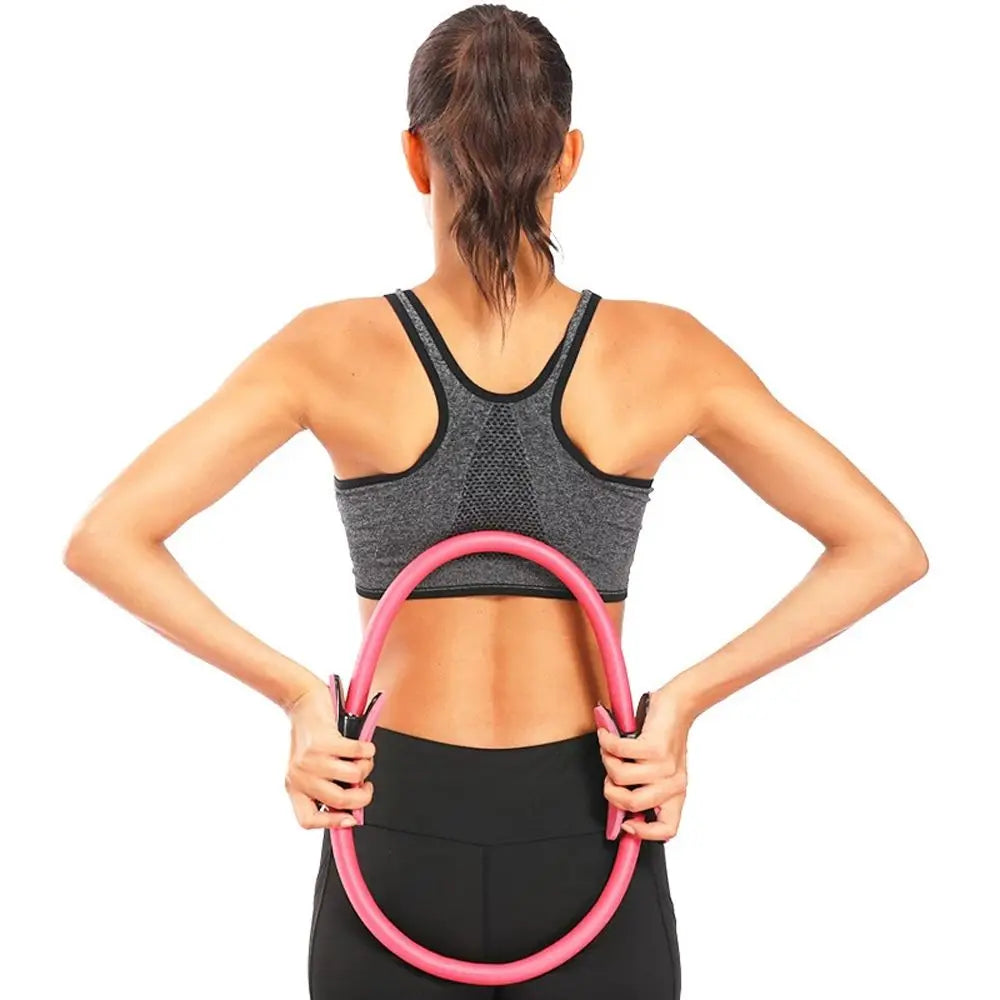 38cm Women Lose Weight Workout Sports Keep Fit Equipment Home Workout Pilates Ring Magic Circle Fitness Circles Yoga Circles