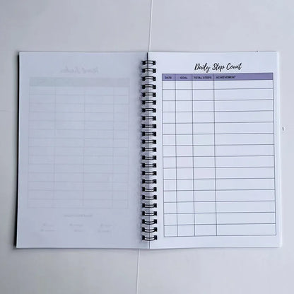 Bview Art Weight Loss Planner & Journal - Fitness Diet Tracker Notebook for Goal Setting, Healthy Lifestyle Organizer