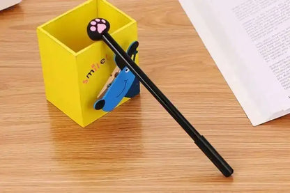1 Pcs Lytwtw's Cartoon Cat Claw Paw Kawaii Cute School Supply Office Stationery Gel Pen Handles Creative sweet black cat lovely