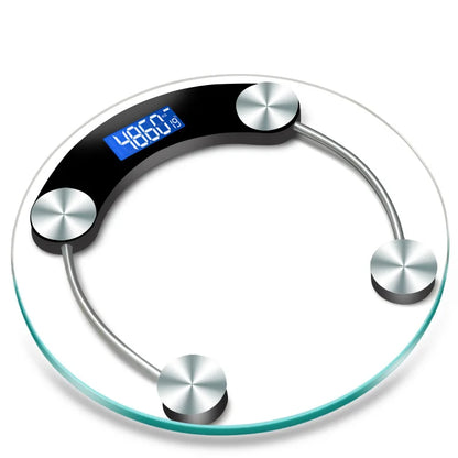 Round Shape Digital Body Weight Scale High-Definition LCD Display Bathroom Scale Floor Electronic Scales Precision 0.2-180KG