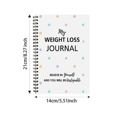 Weight Loss Planner Daily Weekly Exercise Journal Fitness  Pounds Lost & Body Measurement Notebook For Men Women Gym Enthusiasts