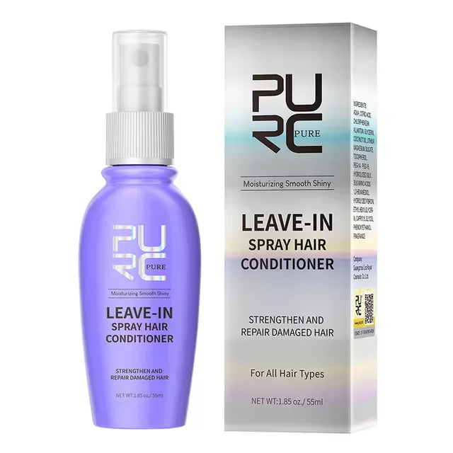 Leave-in Conditioner Coconut Oil Smoothing Spray Anti Frizz Moisturizing Hair Mask Dry Damage Treatment Cream  Hair Care PURC
