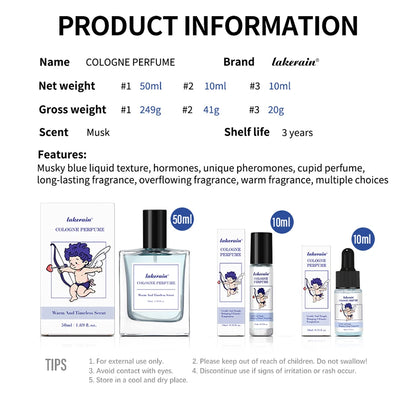 Perfume for Men Charming Cologne for Men Perfume Man 50ml  with Unique Scent Formula Pheromone Perfume Attract Women