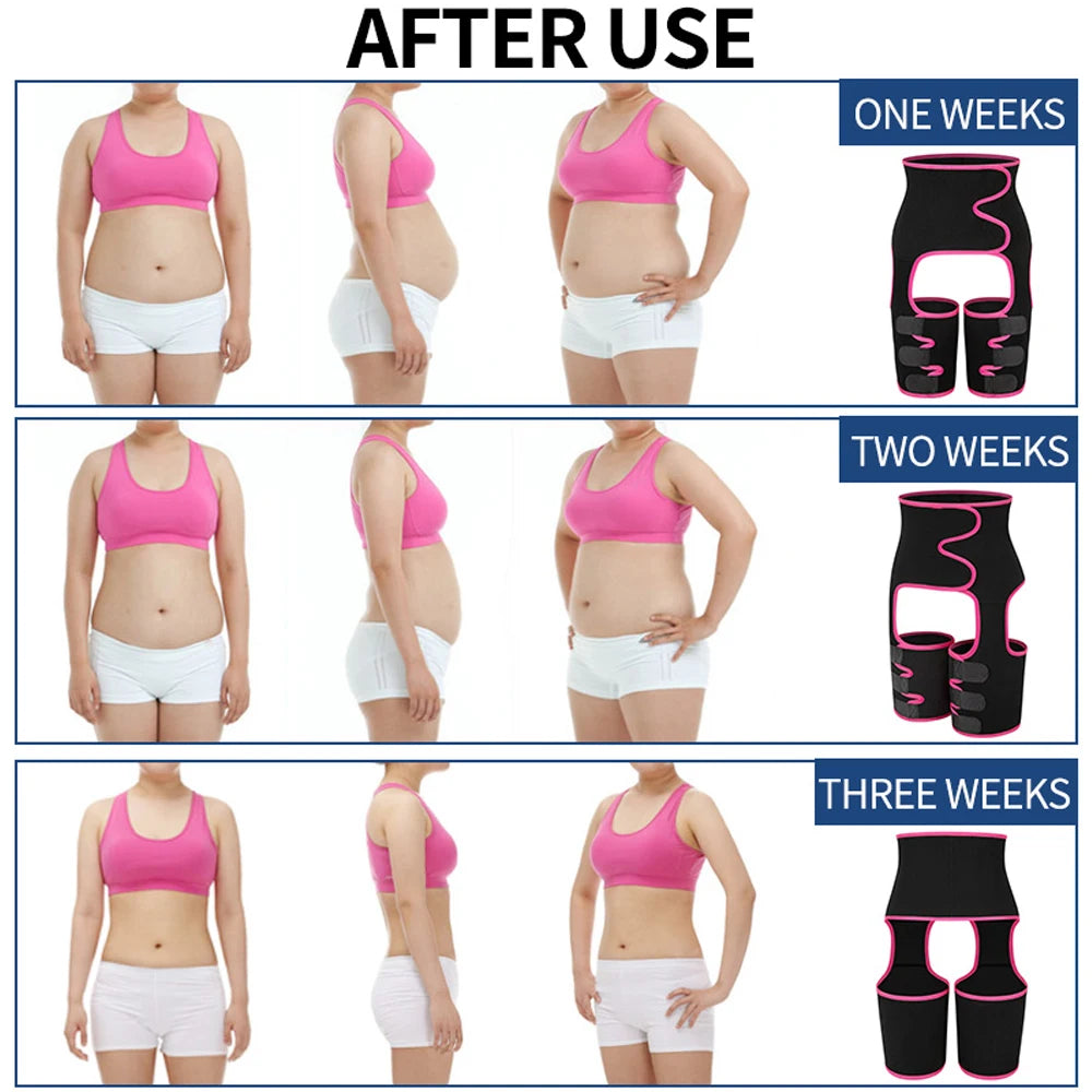 Waist Trainer for Women,3 In 1 Waist Thigh Trimmer and Weight Loss for Workout,Body Shaper Weight Loss Butt Lifter Waist Trainer
