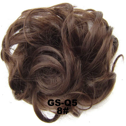 Jeedou Messy Bun Chignon Donut Hair Pad Elastic Hair Rope Rubber Band Synthetic Hairpiece Hair Accessories for Women