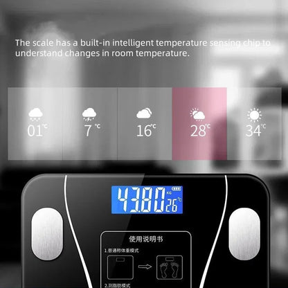 Weight scale electronic weighing smart body fat scale household precision charging small durable weight loss weighing scale
