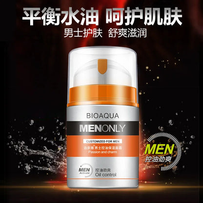 BIOAQUA Brand Men Skin Care Deep Hydrating Moisturizing Oil-control Face Cream Firming Day Cream 50g Men's Skin Care Products