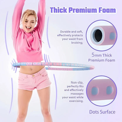 Fitness Yoga Loop Weight Loss Circle Weighted Hoop Waist Exercise Slimming Sport Hoop Massage Bodybuilding Gym Shape Thin Waist