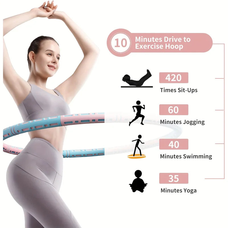 Fitness Yoga Loop Weight Loss Circle Weighted Hoop Waist Exercise Slimming Sport Hoop Massage Bodybuilding Gym Shape Thin Waist