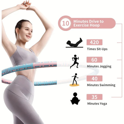 Fitness Yoga Loop Weight Loss Circle Weighted Hoop Waist Exercise Slimming Sport Hoop Massage Bodybuilding Gym Shape Thin Waist