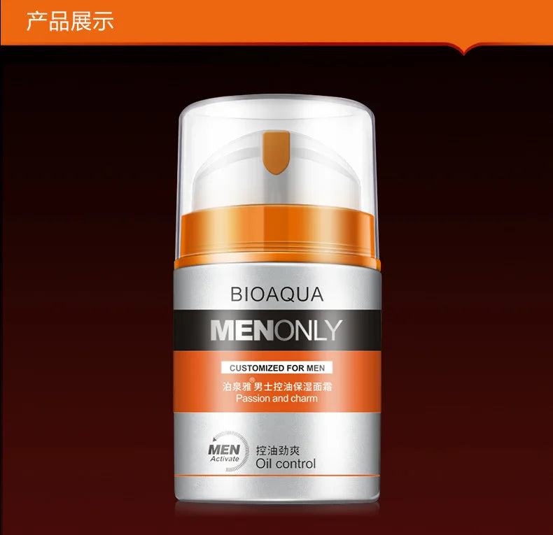 BIOAQUA Brand Men Skin Care Deep Hydrating Moisturizing Oil-control Face Cream Firming Day Cream 50g Men's Skin Care Products