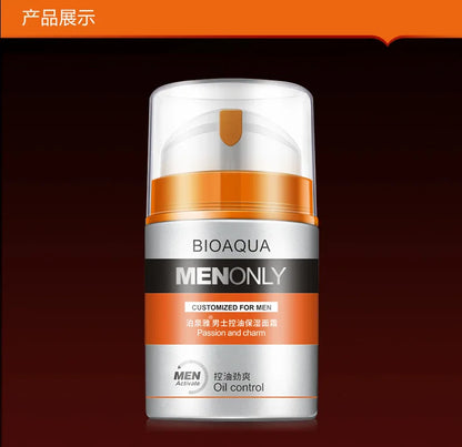 BIOAQUA Brand Men Skin Care Deep Hydrating Moisturizing Oil-control Face Cream Firming Day Cream 50g Men's Skin Care Products