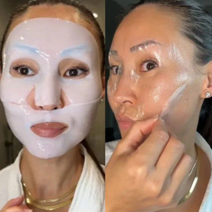 Collagen Face Mask Moisturizing Brightening Deep Hydration Overnight Mask Nourishing Refreshing Face Skin Care Bio Collagen Mask