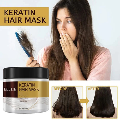Collagen hair mask  Repair Damage Frizzy Straighten Soft Smooth Moisturize Hair Treatment Hair Restore Cream Hair Care