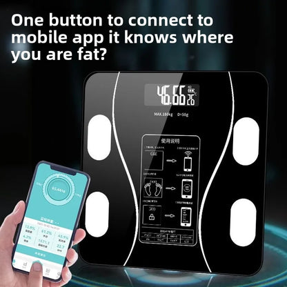 Digital Scale Professional Electronic Weight Loss Bluetooth Smarts Body Fat Analyzer with High Precision Mobile App