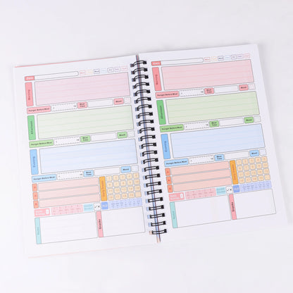 Weight loss diary: weight loss plan, daily activity tracker, Exercise diary, diet tracking, and goal setting exercise plan for f