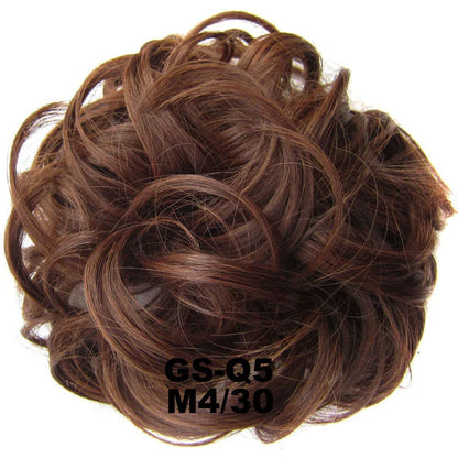 Jeedou Messy Bun Chignon Donut Hair Pad Elastic Hair Rope Rubber Band Synthetic Hairpiece Hair Accessories for Women