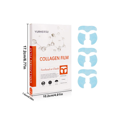 Collagen Film Water Soluble Moisturizer Essence Patch Collagen Soluble Mask Skin Care Product: 3PCS